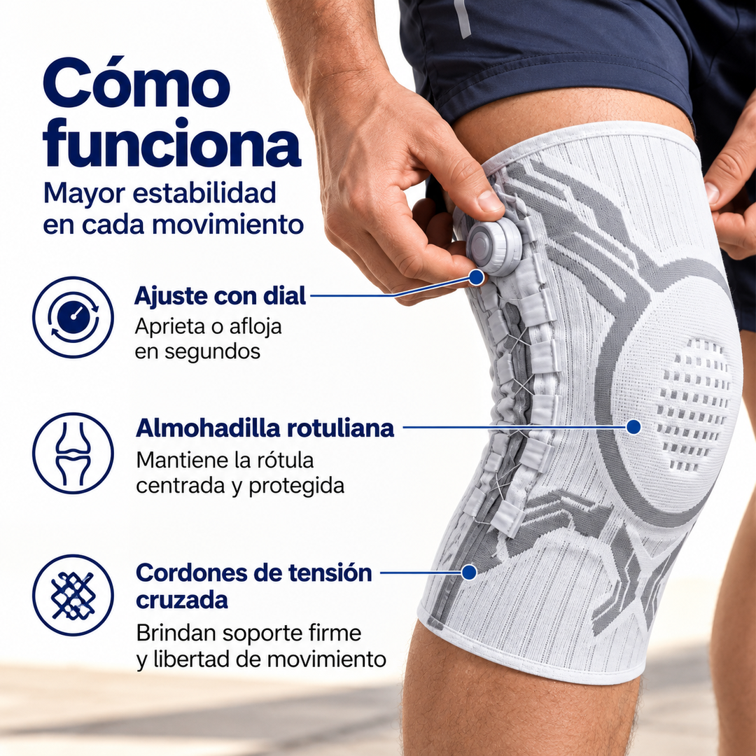 Rodillera con dial: soporte a tu medida